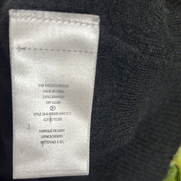 EQUIPMENT FEMME 100% CASHMERE SWEATER BLACK‎ SIZE XS - Picture 5 of 5